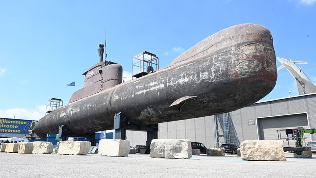 Das U-Boot U17 war fr&uuml;her mit 23 Kameraden Besatzung unterwegs.  | Foto: Bernd Wei&szlig;brod/dpa