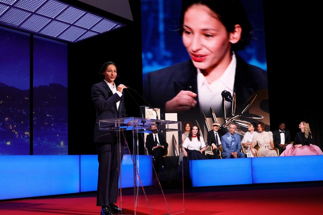 Nadia Melliti ist als beste Schauspielern geehrt worden.  | Foto: Joel C Ryan/Invision/AP/dpa