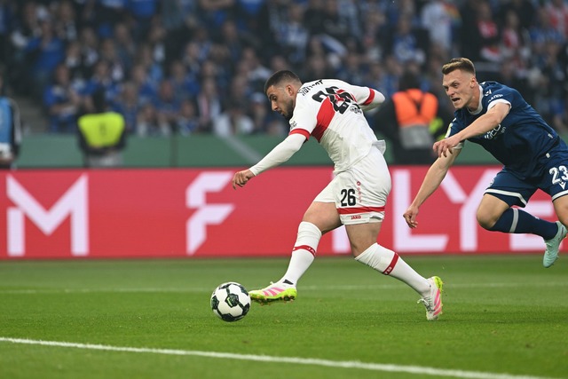Nach Undavs Tor war das Pokalfinale praktisch entschieden.  | Foto: Federico Gambarini/dpa
