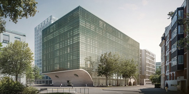 Visualisierung des Neubaus für das Dep...medizin, Ansicht von der Metzerstrasse | Foto: Burckhardt Architekten Visualisierung des Neubaus für das Dep...medizin, Ansicht von der Metzerstrasse | Foto: Burckhardt Architekten