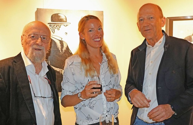 Laura Chaplin im Gespräch mit Salvatore Mainardi (links) und Christian Behringer | Foto: Dorothée Kuhlmann Laura Chaplin im Gespräch mit Salvatore Mainardi (links) und Christian Behringer | Foto: Dorothée Kuhlmann