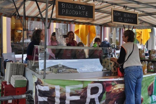 Bei diesem Projekt in Staufen werden Schler der Lilienhofschule zu Marktverkufern