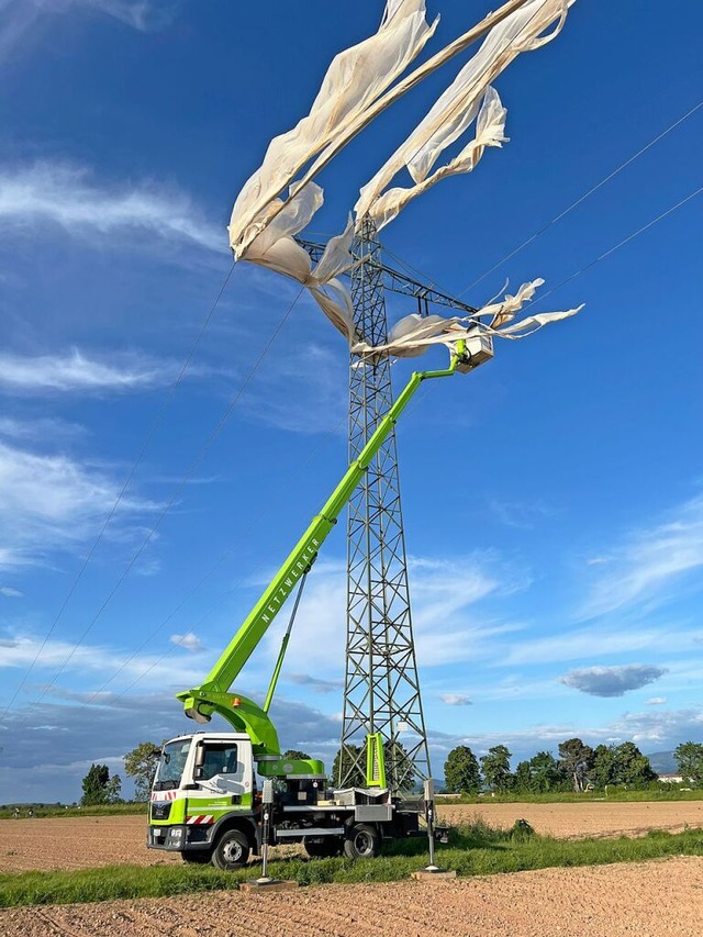 Was fast wie ein Kunstwerk aussieht, w...och am Ende ging alles glimpflich aus.  | Foto: : naturenergie netze GmbH