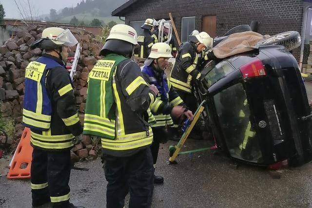 Zwei Feuerwehren proben fr den Ernstfall