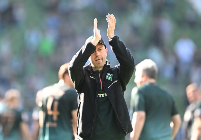 H&ouml;rt bei Werder Bremen auf: Trainer Ole Werner.  | Foto: Carmen Jaspersen/dpa