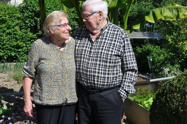 Gefunkt hat es einst in der Schiffsschaukel: Das Ehepaar Kern aus Staufen feiert Eiserne Hochzeit