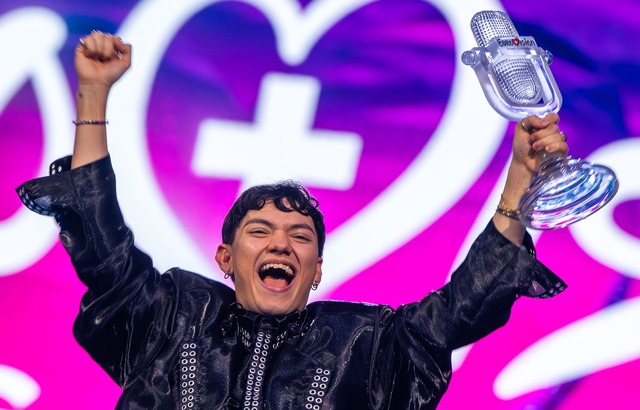JJ aus &Ouml;sterreich gewann den ESC 2025 - ein Event mit Rekord-Reichweite.  | Foto: Jens B&uuml;ttner/dpa