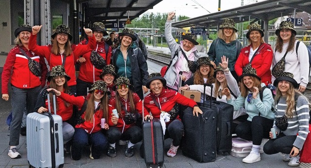 Auf geht’s per Zug in Richtung L... Die Bonndorfer TuS-Turner sind dabei. | Foto: Wolfgang Scheu Auf geht’s per Zug in Richtung L... Die Bonndorfer TuS-Turner sind dabei. | Foto: Wolfgang Scheu