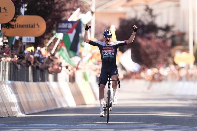 Nico Denz aus Albbruck gewinnt 18. Etappe des Giro d'Italia im Alleingang