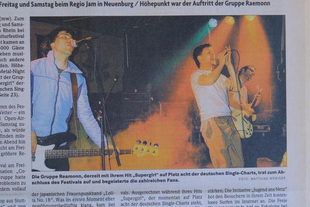 Als vor 25 Jahren "Supergirl" an der Neuenburger Panzerplatte auftauchte