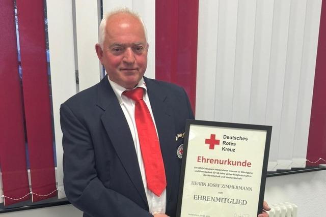 Josef Zimmermann ist seit 50 Jahren beim Roten Kreuz aktiv – an Ehrenamtsruhestand denkt er nicht