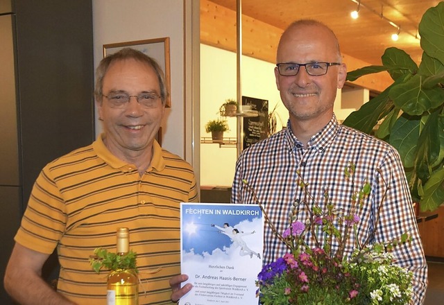 Führungswechsel beim Förderverein Fech...einen Vorgänger Andreas Haasis-Berner. | Foto: Hubert Bleyer Führungswechsel beim Förderverein Fech...einen Vorgänger Andreas Haasis-Berner. | Foto: Hubert Bleyer