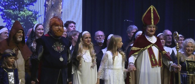 Eine Szene aus dem Musical &#8222;Odil...m Lahrer Parktheater aufgefhrt wird.   | Foto: Privat