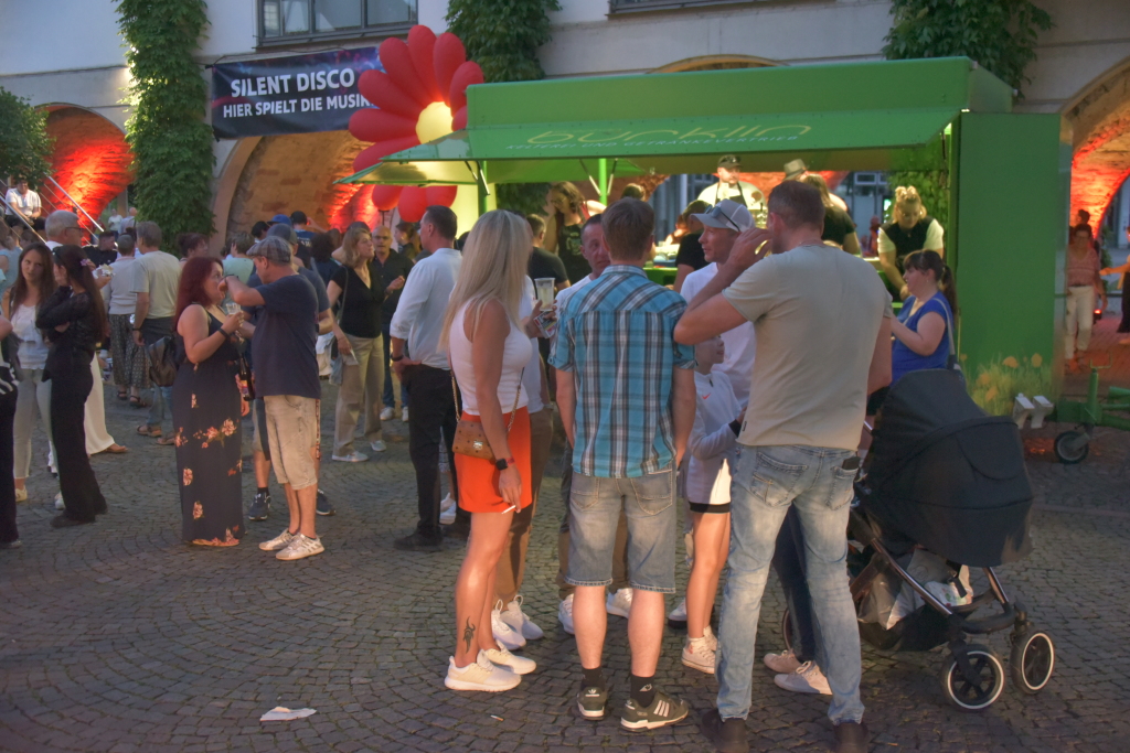 Die Leuchtpylonen kamen bei allen gut an.