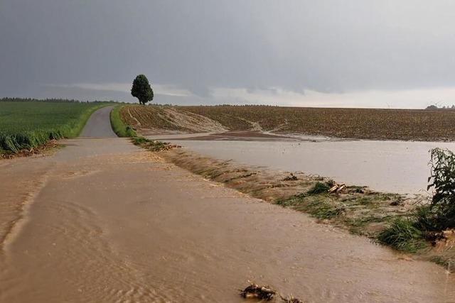 Unwetter sorgt im Sdwesten fr mehr als 100 Einstze bei Polizei und Feuerwehr