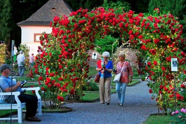 Rosenabend in Lahr begeistert mit Musik und Lichterzauber