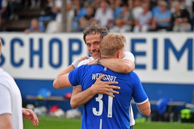 Jubel beim SV Niederschopfheim: Der Aufstieg in die Verbandsliga ist fix. | Foto: Wolfgang Künstle Jubel beim SV Niederschopfheim: Der Aufstieg in die Verbandsliga ist fix. | Foto: Wolfgang Künstle