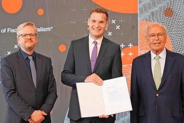 Forschungspreis fr den Lahrer Bundestagsabgeordneten Yannick Bury