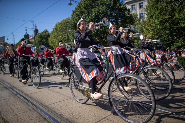 Die Crescendo Bicycle Showband aus den Niederlanden | Foto: Veranstalter Die Crescendo Bicycle Showband aus den Niederlanden | Foto: Veranstalter
