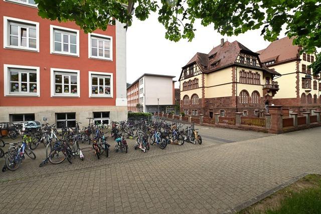 Groe Raumnot auf dem Schulcampus im Freiburger Stadtteil Wiehre