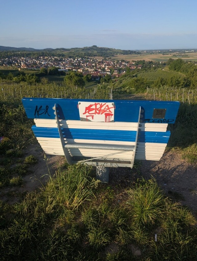 Die beschädigte Himmelsliege | Foto: Gemeinde Friesenheim Die beschädigte Himmelsliege | Foto: Gemeinde Friesenheim