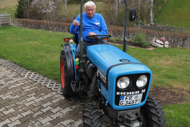 Oldtimer-Traktoren haben auch in Südbaden Fans: 
