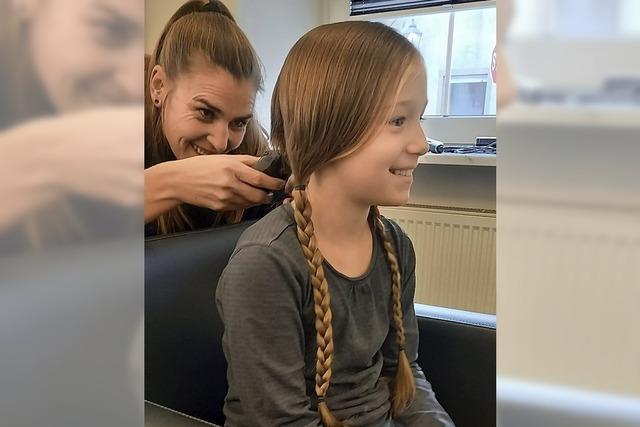 Haare spenden fr kranke Kinder