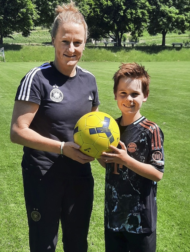 Paul Meining und die frhere Fuball-Nationalspielerin Melanie Behringer  | Foto: privat