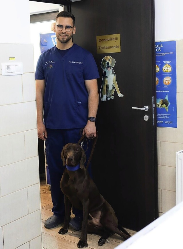 Der rumänische Tierarzt Fabian Bacusca in seiner Tierklinik | Foto: privat Der rumänische Tierarzt Fabian Bacusca in seiner Tierklinik | Foto: privat