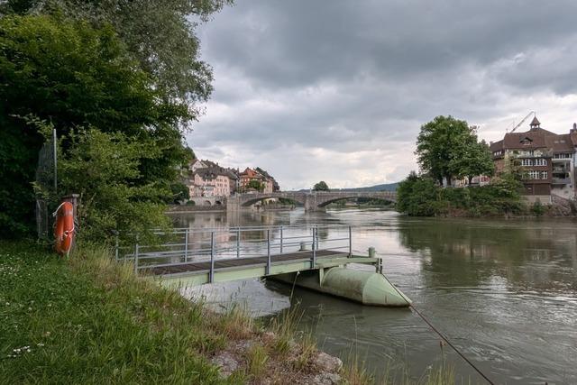 Der Steg an der Codman-Anlage in Laufenburg kommt weg