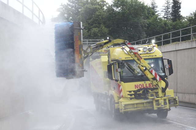 Für die Wartung müssen die Tunnel gesperrt werden. | Foto: Jonas Hirt Für die Wartung müssen die Tunnel gesperrt werden. | Foto: Jonas Hirt