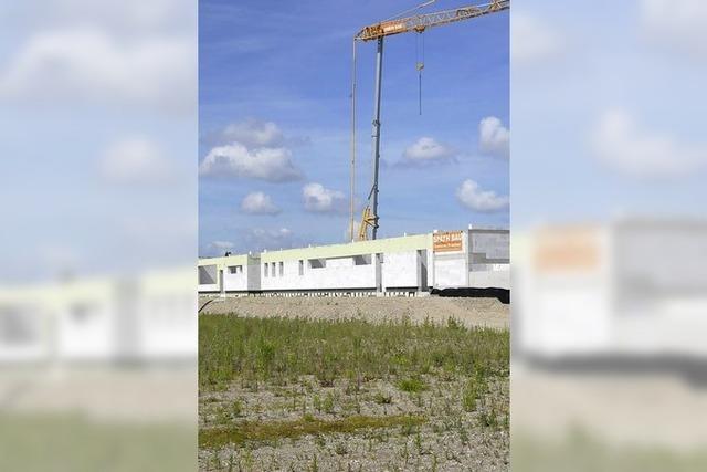 Baufortschritte beim Burkheimer Sportplatz