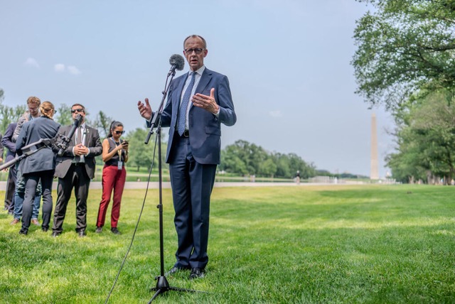 Merz nach Treffen mit Trump: Gutes Fundament gelegt  | Foto: Michael Kappeler (dpa)
