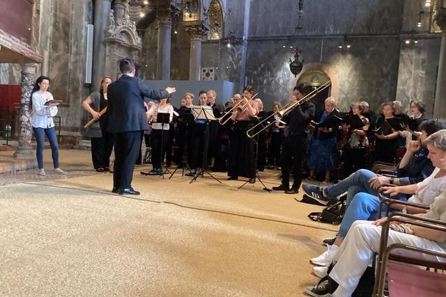 Grenzacher Kantorei begeistert im Markusdom von Venedig