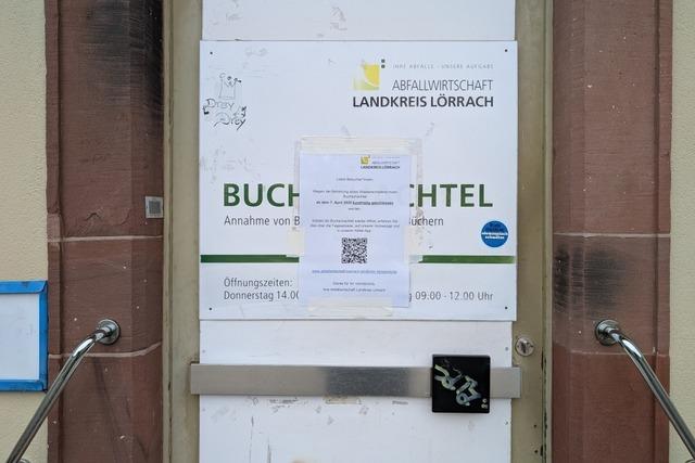 Wegen eines Rohrbruchs ist die Buchschachtel im Lörracher Stadtteil Haagen derzeit  zu