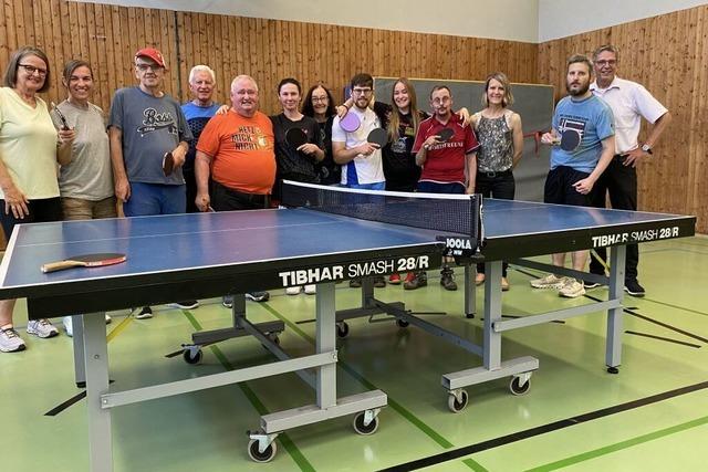 Sportprojekt auf Tischtennisplatten mit Vorbildcharakter beim ESV Weil am Rhein