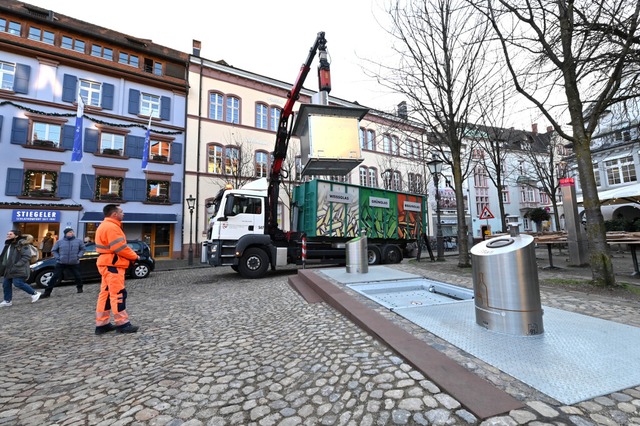 Basel plant einen Test mit Unterflur-M...ings nicht für Restmüll, sondern Glas. | Foto: Thomas Kunz Basel plant einen Test mit Unterflur-M...ings nicht für Restmüll, sondern Glas. | Foto: Thomas Kunz