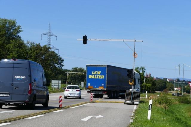Ampel auf der B31 bei Breisach leuchtete bei Unfällen nicht