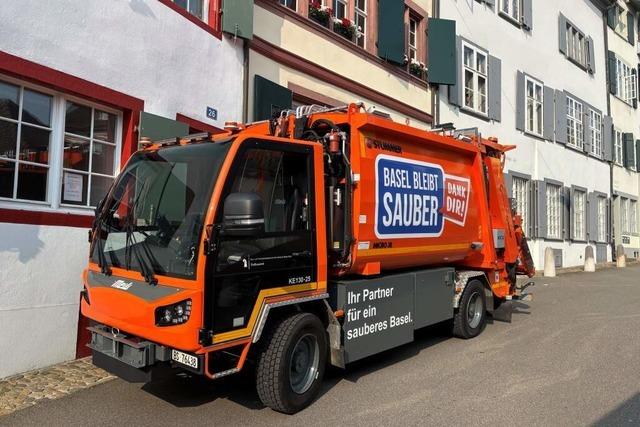 Tiefbauamt Basel will den CO2-Aussto mit neuen E-Kehrichtfahrzeugen reduzieren