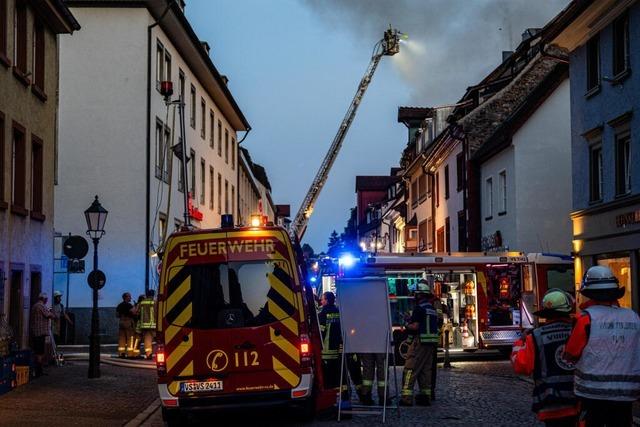 Feuer in der Altstadt von Villingen: Sechs Huser abgebrannt