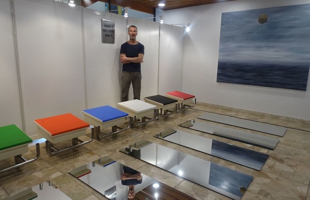 Thomas Thüring in seinem Projektraum "Über Wasser". | Foto: Roswitha Frey Thomas Thüring in seinem Projektraum "Über Wasser". | Foto: Roswitha Frey