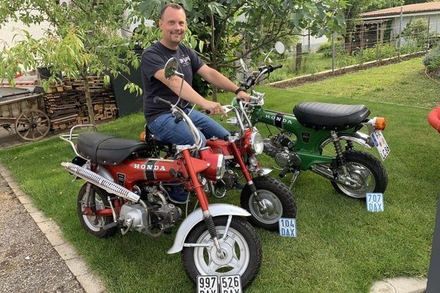 Honda Dax: Ein Btzinger lebt seine groe Liebe zu den Kult-Mopeds aus den 70ern