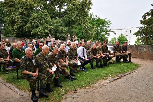 Auf dem Offenburger Marktplatz wurde der erste nationale Veteranentag gefeiert