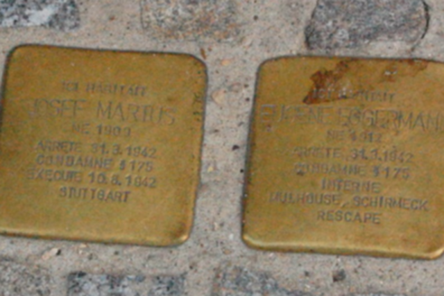 Eine Liebe ohne Chance: Stolpersteine erinnern in Straburg an ein schwules Paar