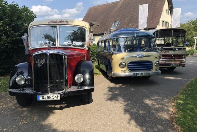 Klaus-Dieter Sedelmeier ist Fan und Fahrer von Oldtimer-Bussen