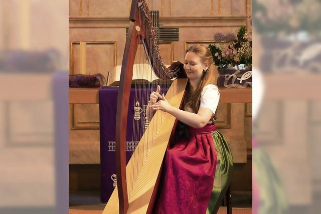 Die Harfenistin Vasilisa Zhukova bringt die Welt der keltischen Musik nach Gundelfingen