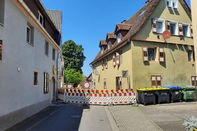 Vollsperrung der Belchenstrae in Bad Krozingen aufgehoben