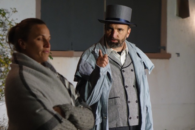 Antonia Tittel und Arnd Heuwinkel bei ...ührung des Theaters in den Bergen 2022 | Foto: Roswitha Frey Antonia Tittel und Arnd Heuwinkel bei ...ührung des Theaters in den Bergen 2022 | Foto: Roswitha Frey