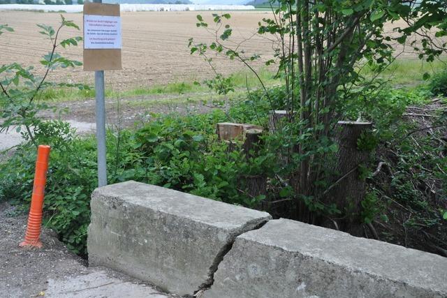 Marode Brcke zwischen Denzlingen und Gundelfingen sorgt fr Verwirrung