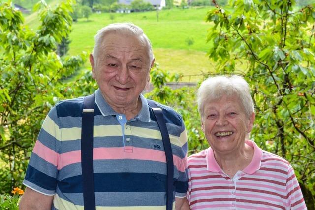 Evi und Gebhard Luiz aus Mnstertal feiern Diamantene Hochzeit